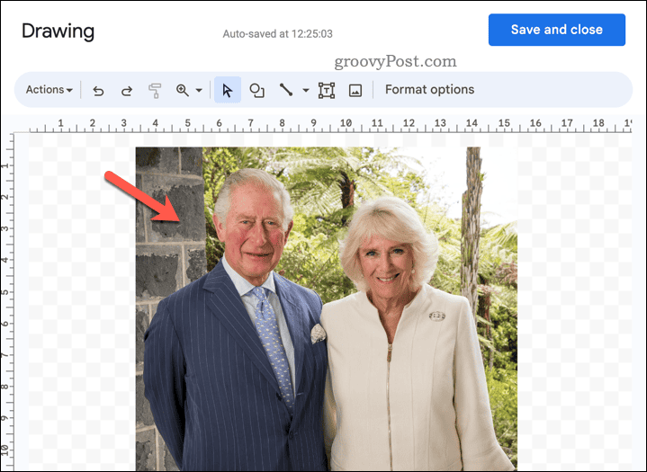 Velg et bilde i tegneverktøyet Google Dokumenter