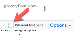Alternativ for Google Docs forskjellige førstesider