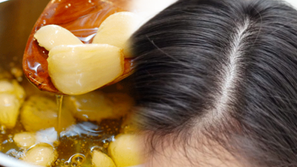 Svaret på spørsmålet om hvitløk vokser hår! Hva er fordelene med hvitløk for hår?