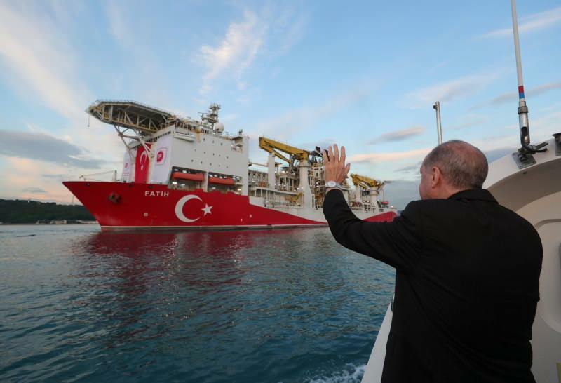 Erobringsskip som finner naturgassreserver i Svartehavet 