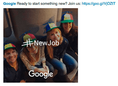 google linkedin-annonse for å finne talent