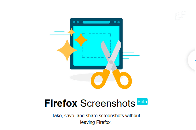 Firefox-skjermbilder Beta
