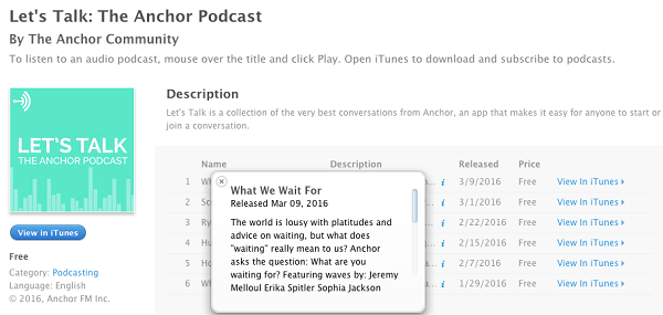 anker community podcast med bølger på iTunes