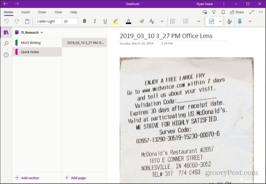 onenote microsoft app