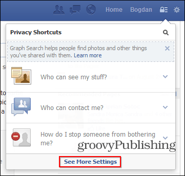 facebook spill ber om låsikonet flere innstillinger