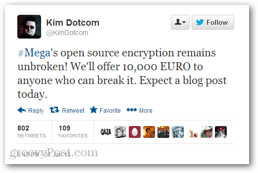 Kim Dotcom tilbyr 10.000 Euro-belønning til den første hackeren som brøt gjennom Megas sikkerhet