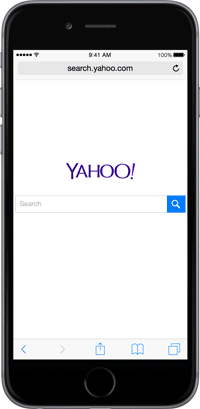 Yahoo Mobile Search redesignet, låner fra Google og Bing