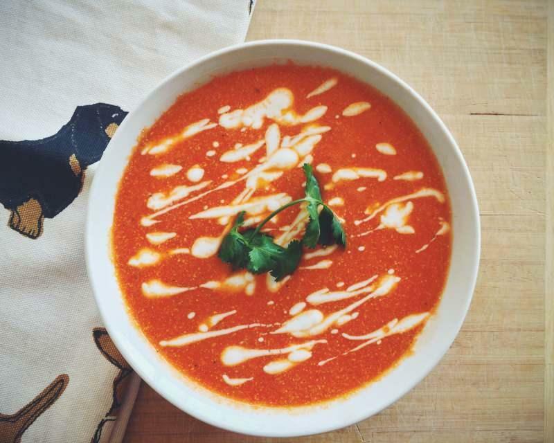 oppskrift på rød peppersuppe