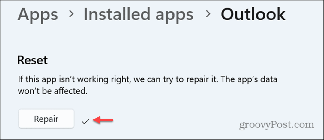 Tilbakestill eller reparer Windows 11