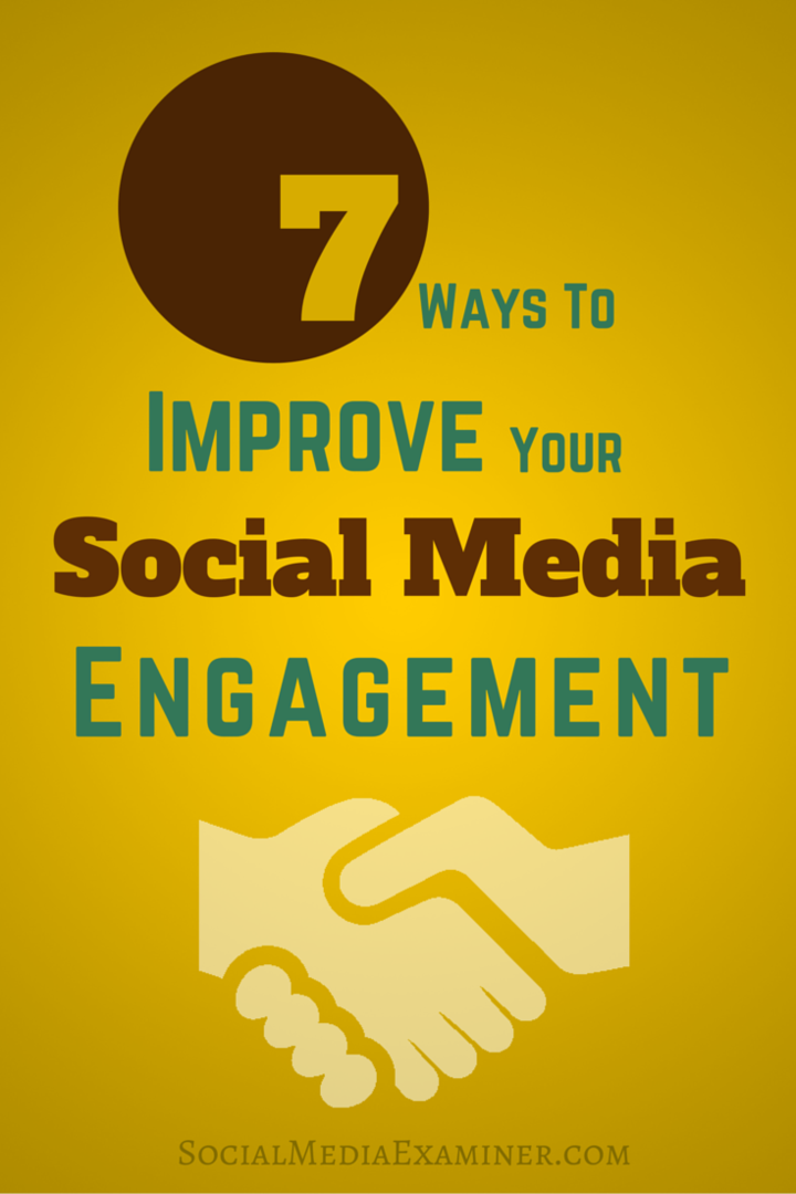 hvordan du kan forbedre engasjementet i sosiale medier
