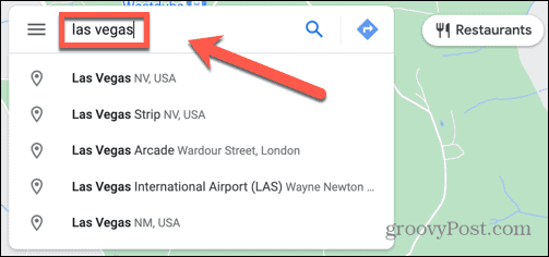 google maps destinasjon