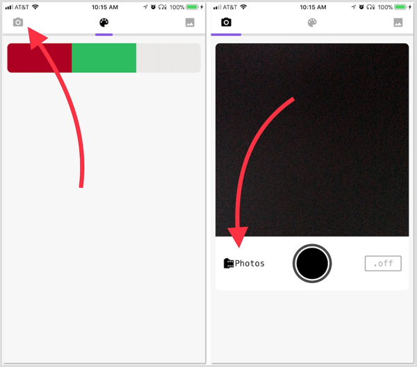 Palette Cam-appen får heksekoder