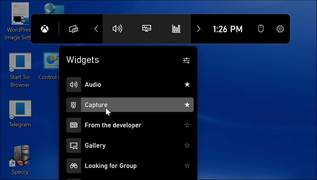 widgets ta et skjermbilde på Windows 11