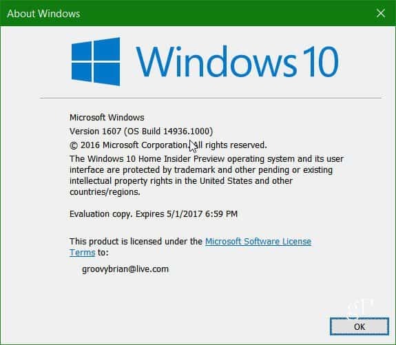 Microsoft gir ut Windows 10 Insider Preview Build 14936