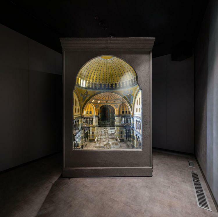 Scener fra Hagia Sophia historiske museum