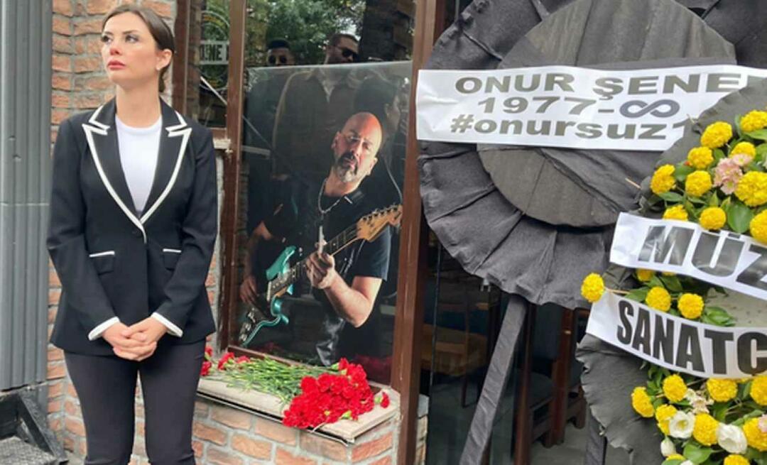 Det ble holdt en minneseremoni for Onur Şener, som ble myrdet på grunn av sin anmodning om en sang: Han er overalt!
