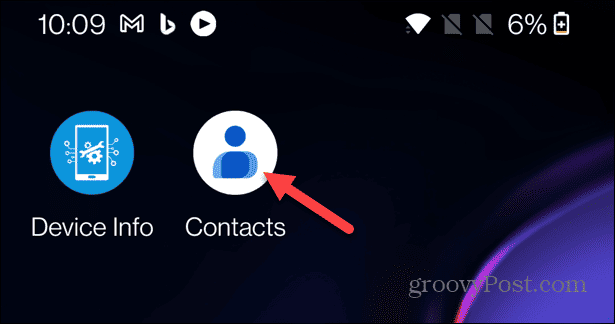 Legg til kontakter på Android-startskjermen