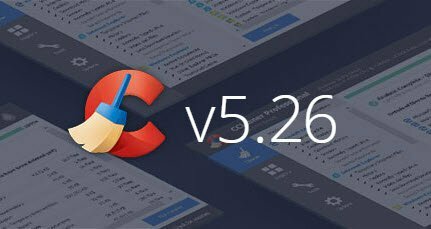 CCleaner-oppdatering V5.26