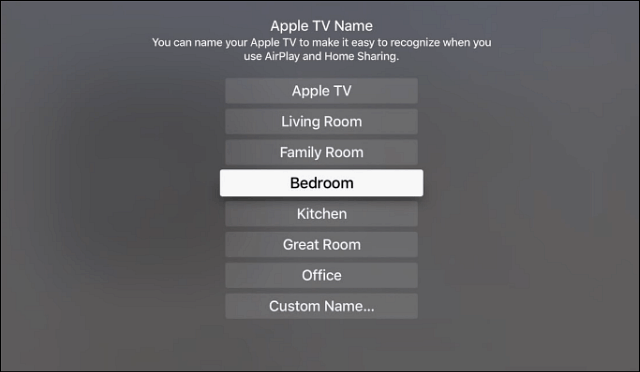 Gi nytt navn til Apple TV