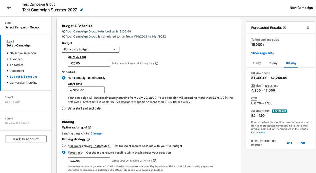 how-to-linkedin-campaign-manager-reach-frequency-forecasting-adjust-budgets-step-3