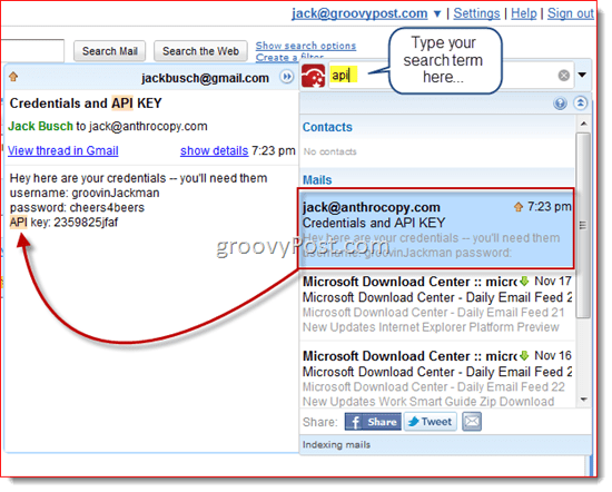 CloudMagic gjennomgang: Instant Search for Gmail på flere kontoer