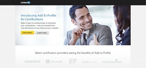 linkedin legg til i profilen for sertifiseringer