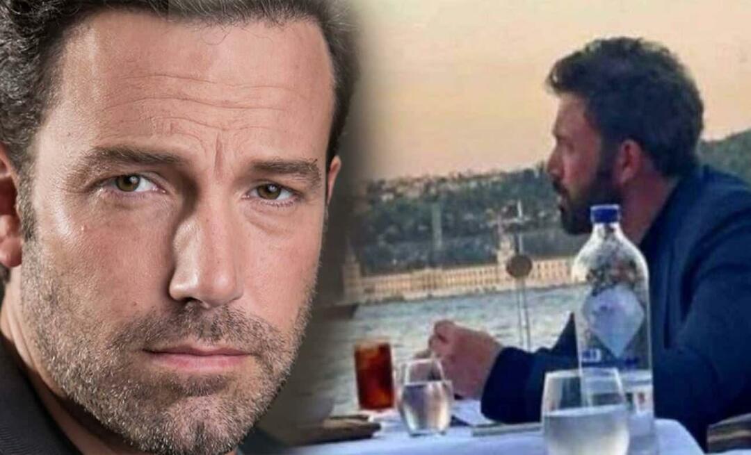 Ben Affleck nøt Bosporos alene! Hvem er Ben Affleck? Hvorfor i Istanbul?