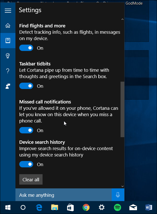 Cortana forbedringer