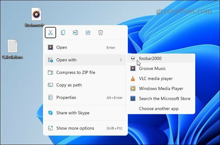 individuelle filer som åpnes med Windows 11
