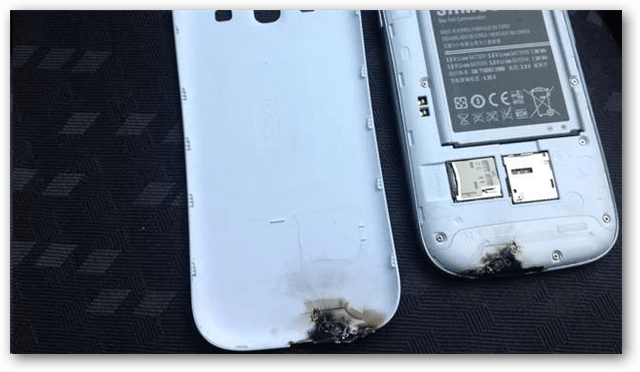 Samsung skal ikke gi skylden for Burnt Galaxy SIII