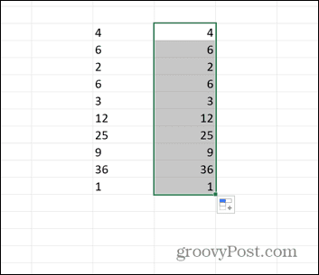 excel-dragede celler