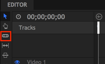 Med Slice-verktøyet kan du redigere pauser i videoen din.