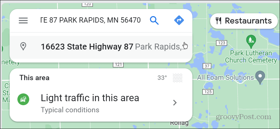 søk på google maps