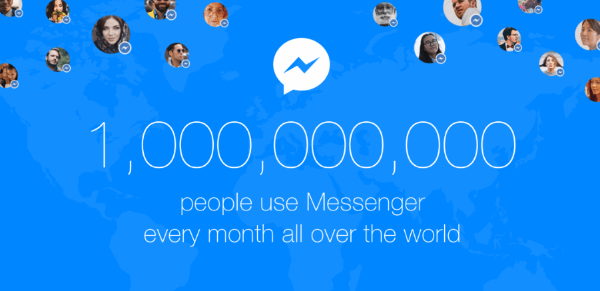 facebook messenger en milliard brukere