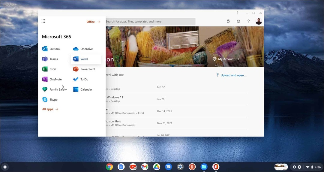 kjør bruk Microsoft Office på en Chromebook
