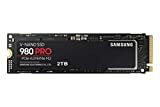 SAMSUNG 980 PRO SSD 2TB PCIe NVMe Gen 4 Gaming M.2 Internt Solid State Drive-minnekort, maksimal hastighet, termisk kontroll, MZ-V8P2T0B