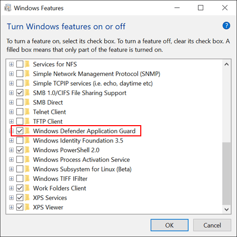 Windows forsvarer applikasjonsvakt