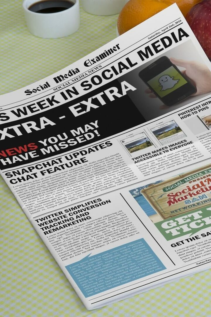 sosiale medier eksaminator ukentlige nyheter 2. april 2016