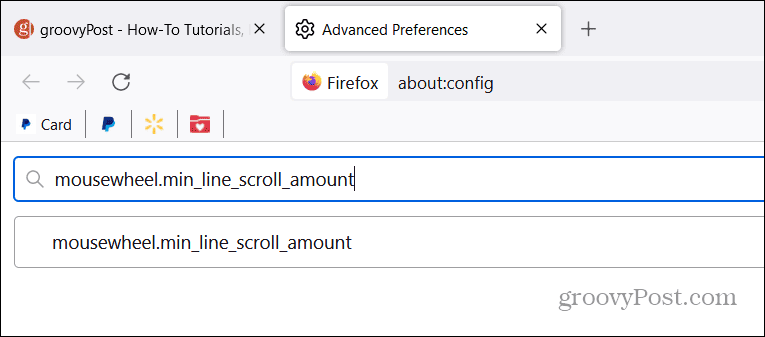 Endre rullehastighet på Firefox