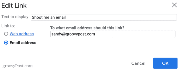 Skriv inn e -postadressen