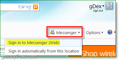 hvordan du bruker windows messenger fra nettleseren din på windows live