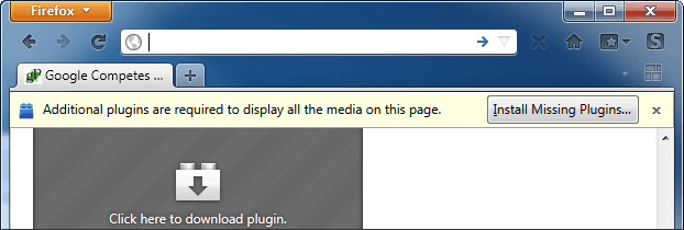 Slik deaktiverer du Firefox manglende plugin-varsler