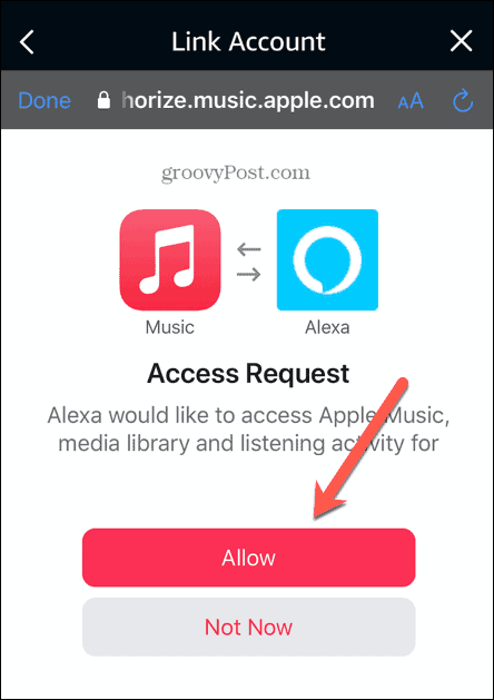 alexa gir tilgang til apple music