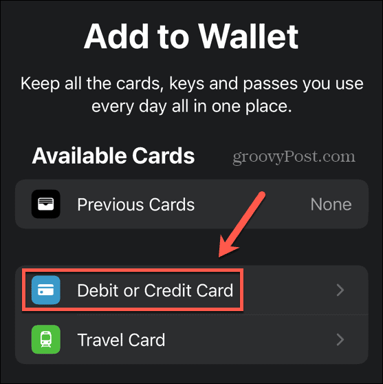 apple pay debet- eller kredittkort