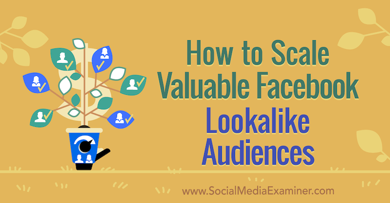 Hvordan skalere verdifulle Facebook Lookalike-målgrupper av Yahav Hartman på Social Media Examiner.