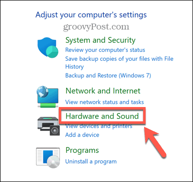 Windows maskinvare og lyd