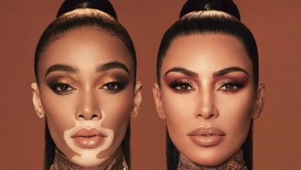 Kim Kardashian og Winnie Harlow ble reklameansikter i samme ramme!