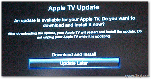 Apple TV-oppdatering