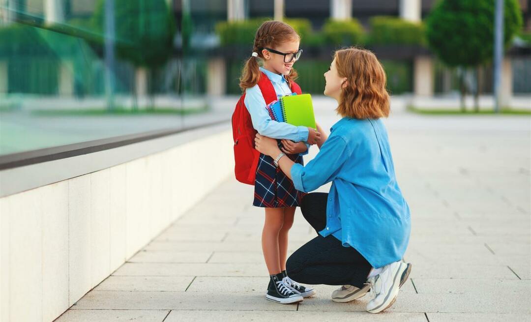 Hvordan skal barn behandles første skoledag?