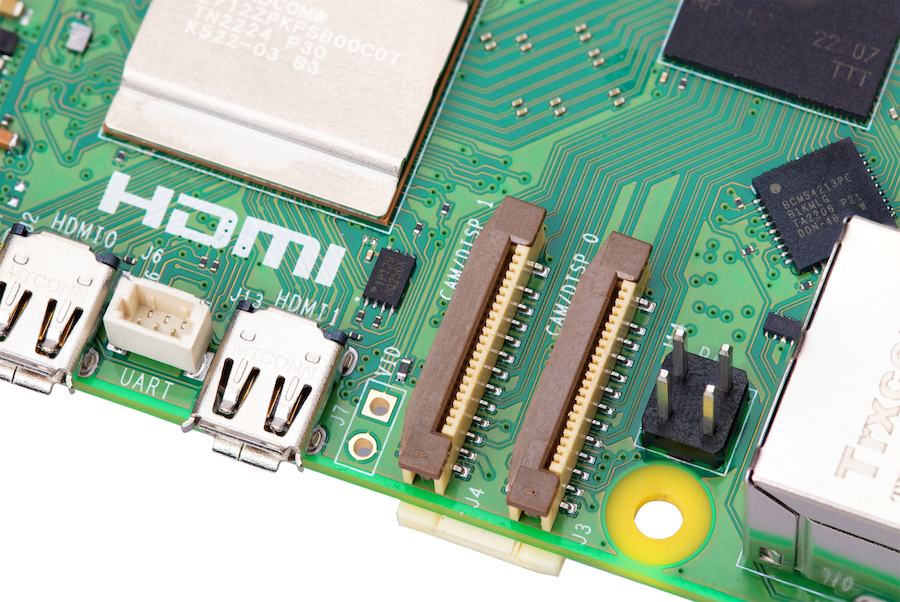 Raspberry Pi 5 Mini-HDMI-porter